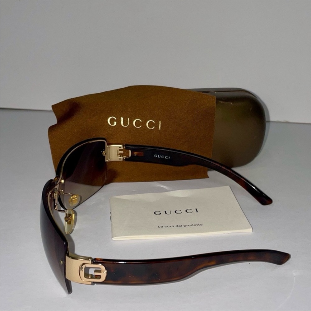 Gucci Tortoiseshell Gradient Sunglasses - image 2